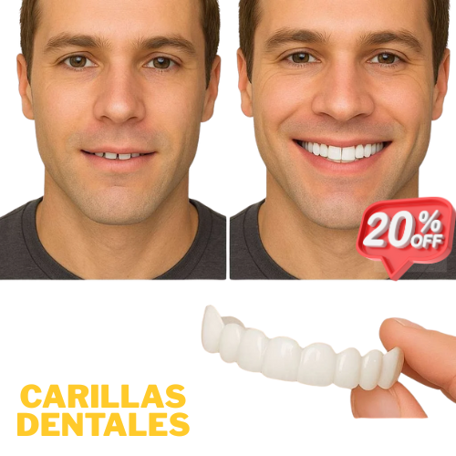CARILLAS DENTALES CUBRE DIENTES EN SEGUNDOS Y RECUPERA TU SONRISA