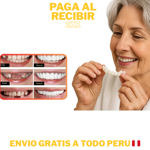 CARILLAS DENTALES CUBRE DIENTES EN SEGUNDOS Y RECUPERA TU SONRISA